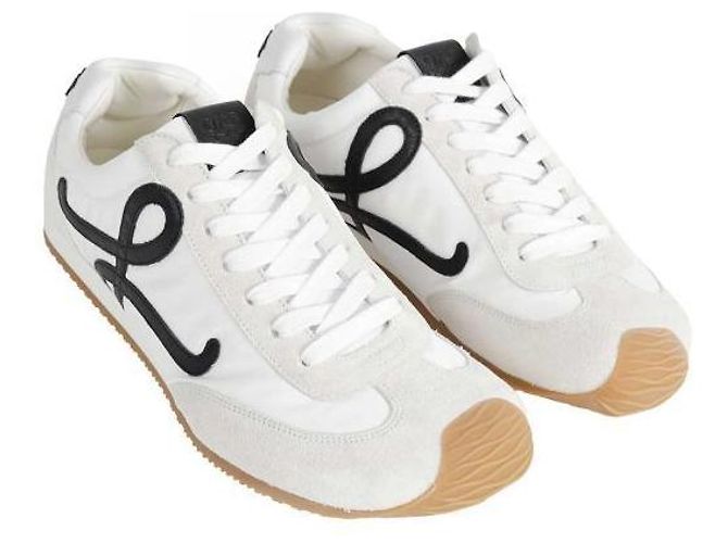 Loewe Ballet Runner in nylon e vitello - vista 7