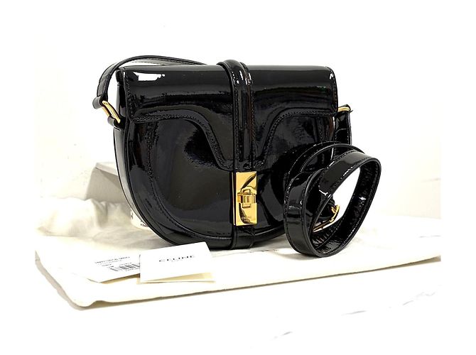 Céline Picca borsa a tracolla nera - vista 3