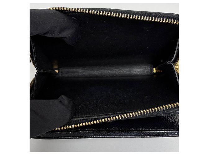 Autre Marque Cartera Compacta con Cremallera Monogram Negra - vista 11