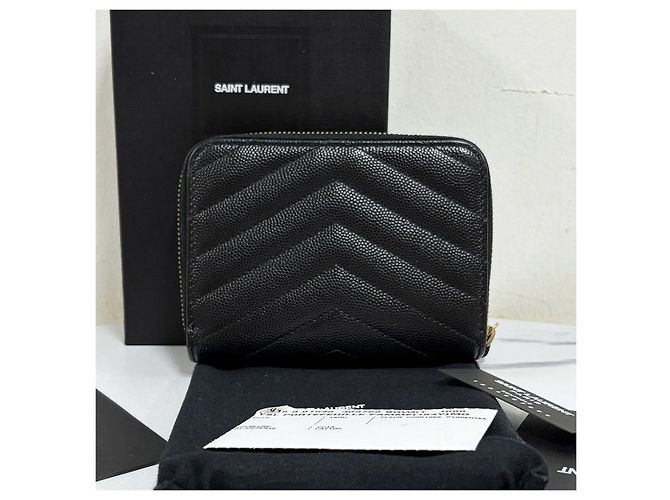 Autre Marque Cartera Compacta con Cremallera Monogram Negra - vista 3