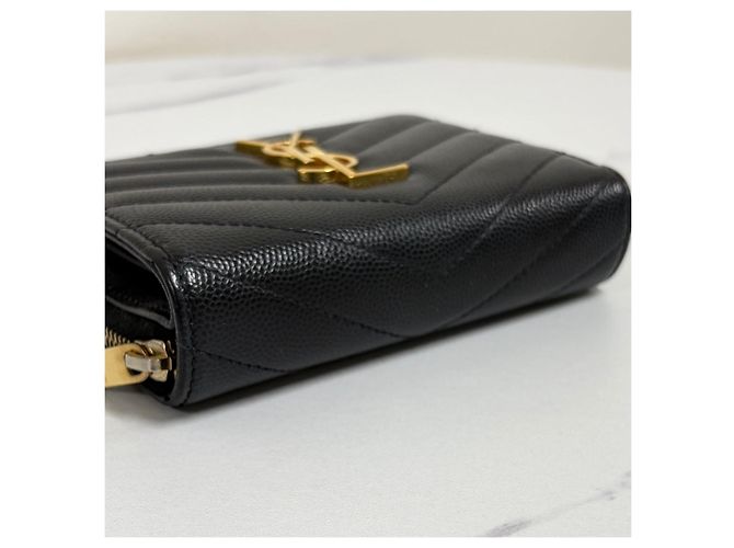 Autre Marque Cartera Compacta con Cremallera Monogram Negra - vista 8