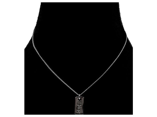 Collana Dior Plate Argentata - vista 5