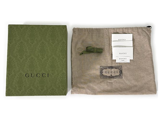 Gucci Borsa a tracolla Ophidia GG Supreme Small Beige Ebony - vista 13