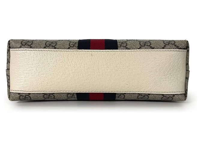 Gucci Borsa a tracolla Ophidia GG Supreme Small Beige Ebony - vista 5