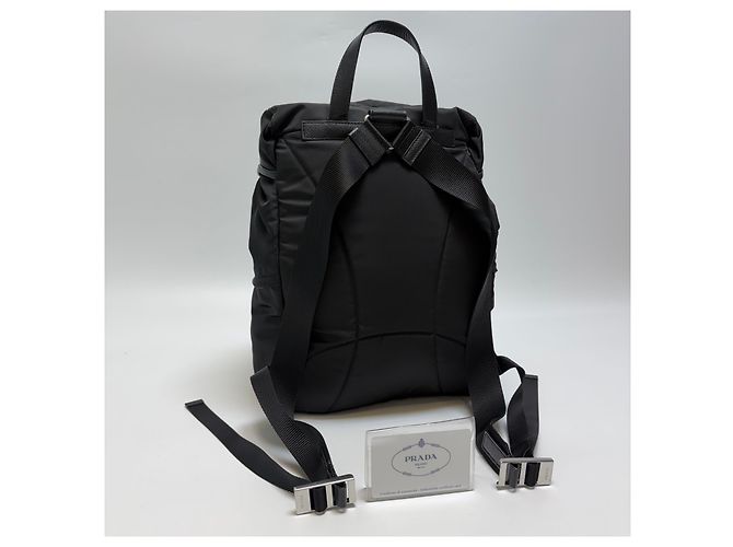 Prada Zaino in Re-Nylon Nero - vista 11