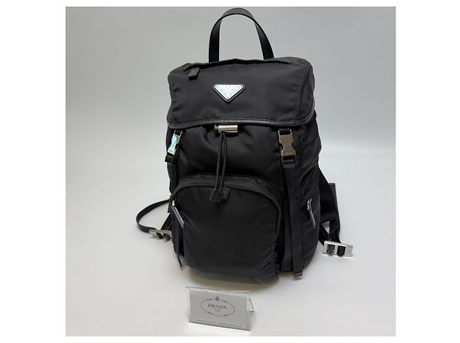 Prada Zaino in Re-Nylon Nero - vista 3