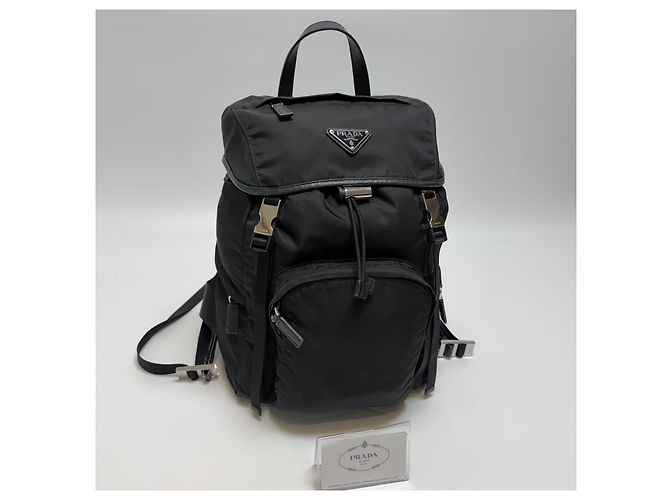 Prada Zaino in Re-Nylon Nero - vista 4