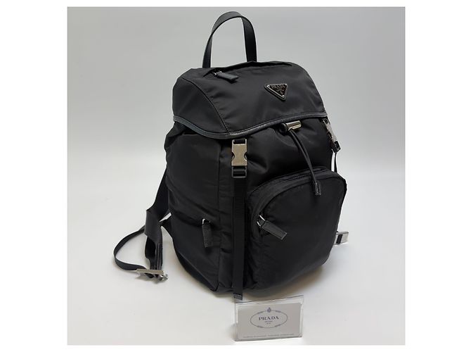Prada Zaino in Re-Nylon Nero - vista 5