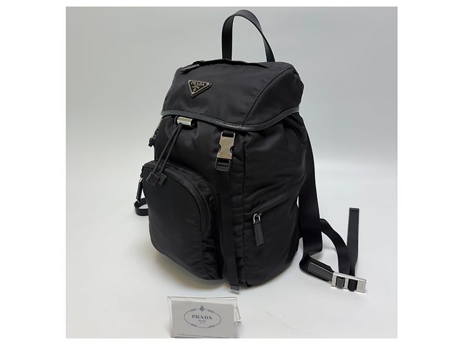 Prada Zaino in Re-Nylon Nero - vista 6
