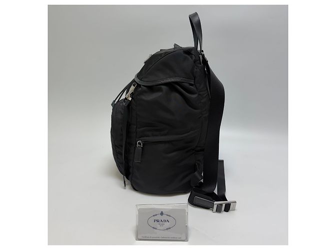 Prada Zaino in Re-Nylon Nero - vista 7
