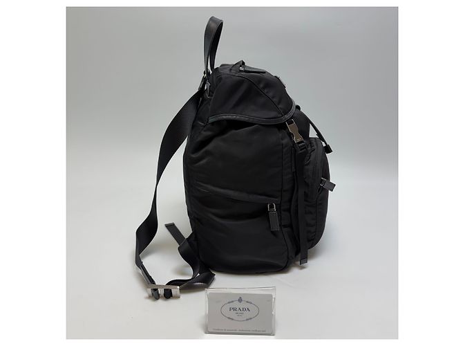 Prada Zaino in Re-Nylon Nero - vista 8