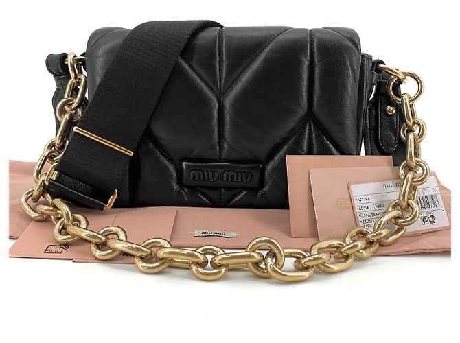 Miu Miu Borsa a tracolla Napa Trapunta Quilted Borsa a patta - vista 9