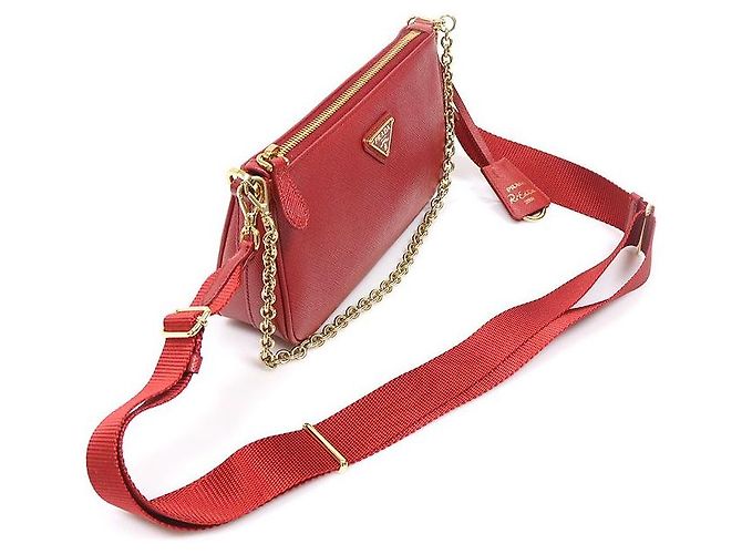 Prada Red Re-Edition Saffiano Lux Chain - vista 3