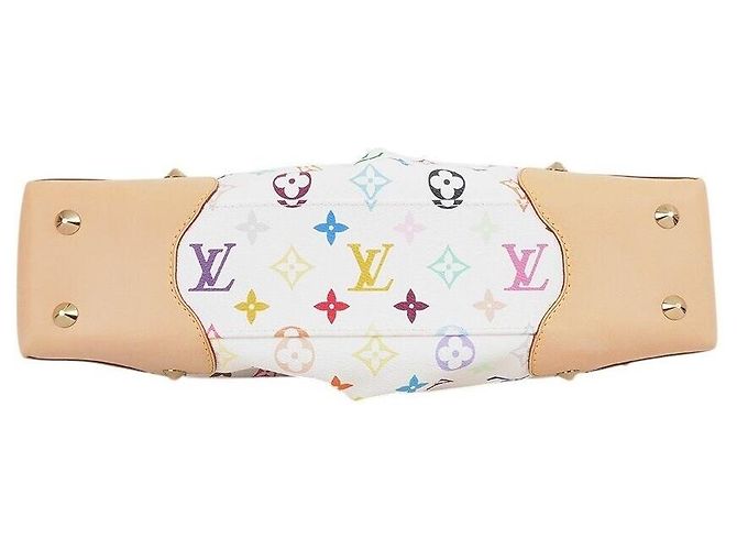 Louis Vuitton Multi Judy MM Stoff Tasche Weiß - Ansicht 6