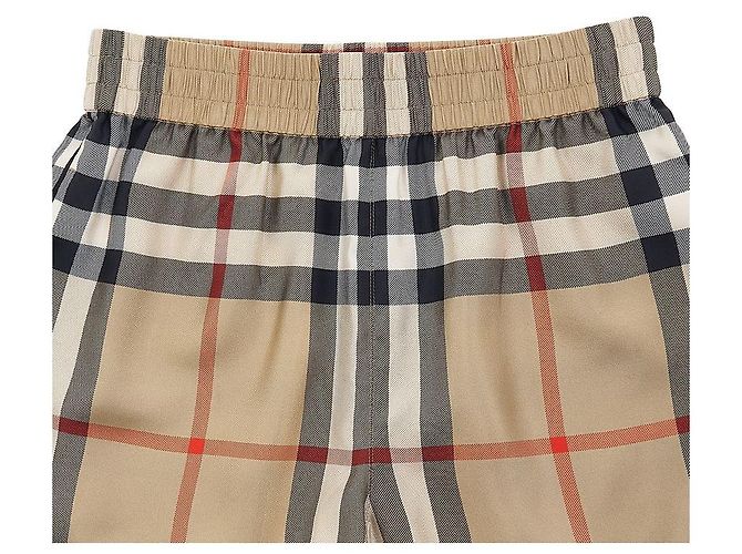 Burberry Pantalones cortos de seda a cuadros para mujer - vista 3
