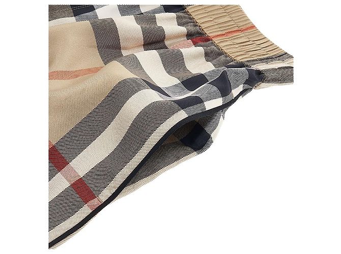 Burberry Pantalones cortos de seda a cuadros para mujer - vista 4