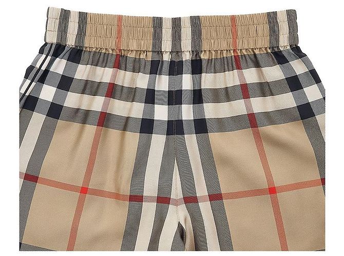 Burberry Pantalones cortos de seda a cuadros para mujer - vista 6