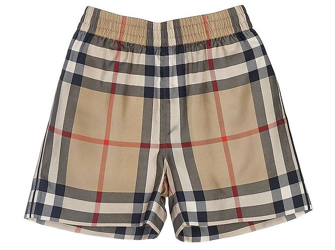 Burberry Pantalones cortos de seda a cuadros para mujer - vista 7