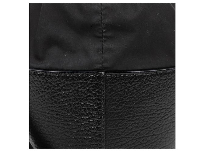 Maison Martin Margiela Micro-Leder Bucket Shoulder Bag Schwarz - Ansicht 5