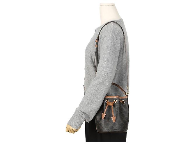 Céline Borsa Tine Clara Triumph in tela e vitello Tan - vista 12