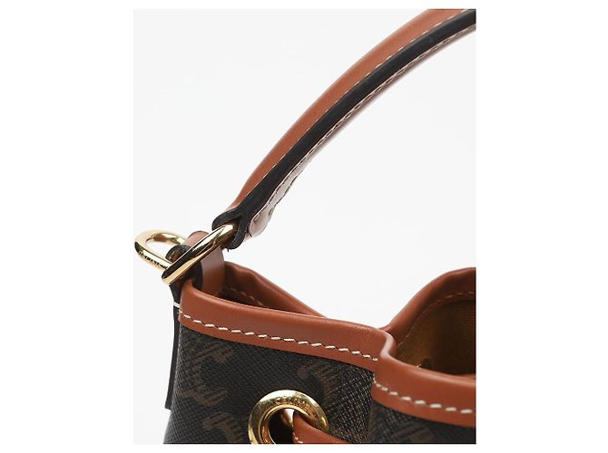 Céline Borsa Tine Clara Triumph in tela e vitello Tan - vista 5