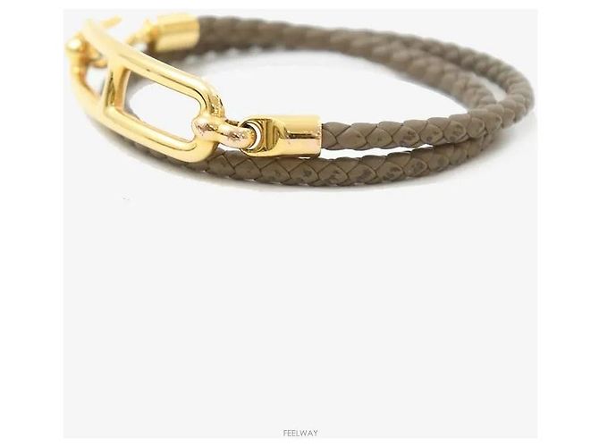 Hermès Bracciale Roulis Double Tour Gold - vista 2