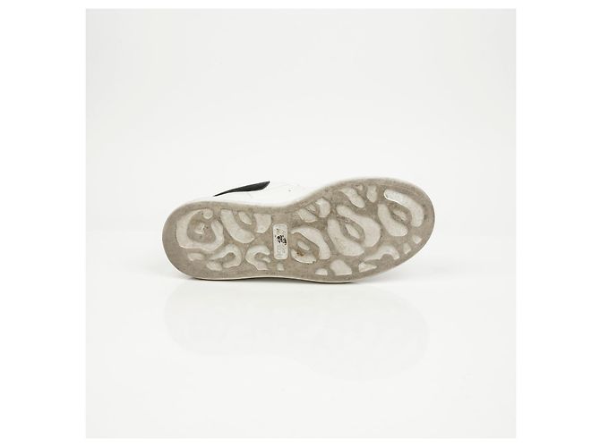 Alexander Mcqueen Sneakers Oversole White Black Tab - vista 15