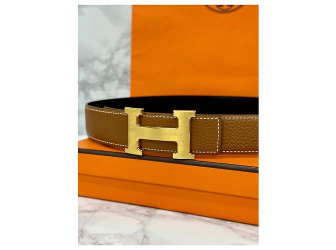 Hermès Wendelgürtel Noir Gold - Ansicht 2