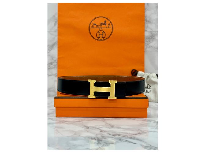 Hermès Wendelgürtel Noir Gold - Ansicht 3