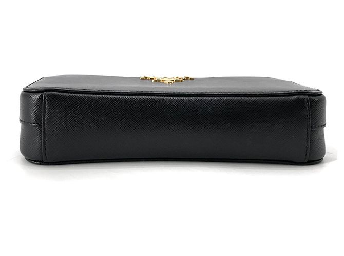 Prada Borsa a tracolla Saffiano con doppia zip e catena - vista 6