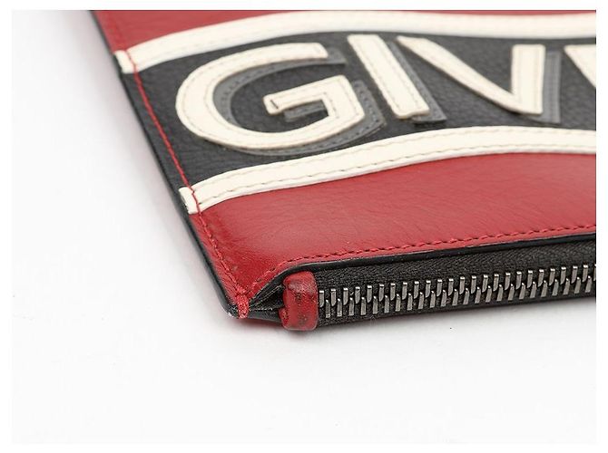 Givenchy Clutch Grande Reverse Logo Rossa - vista 11