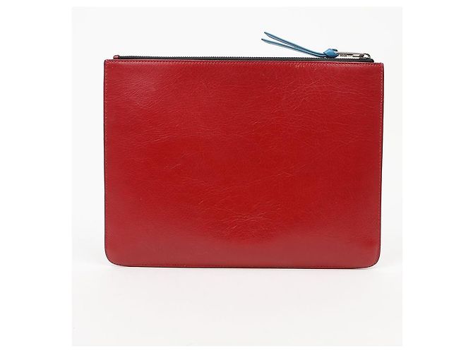 Givenchy Clutch Grande Reverse Logo Rossa - vista 4