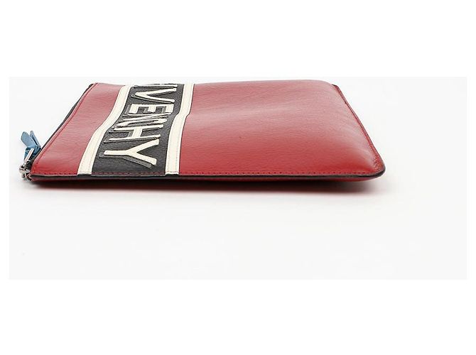 Givenchy Clutch Grande Reverse Logo Rossa - vista 7