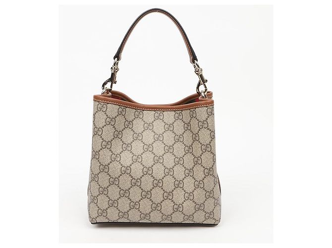 Gucci Borsa a secchiello mini GG Emblem - vista 3