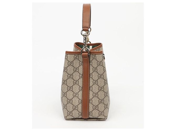 Gucci Borsa a secchiello mini GG Emblem - vista 4