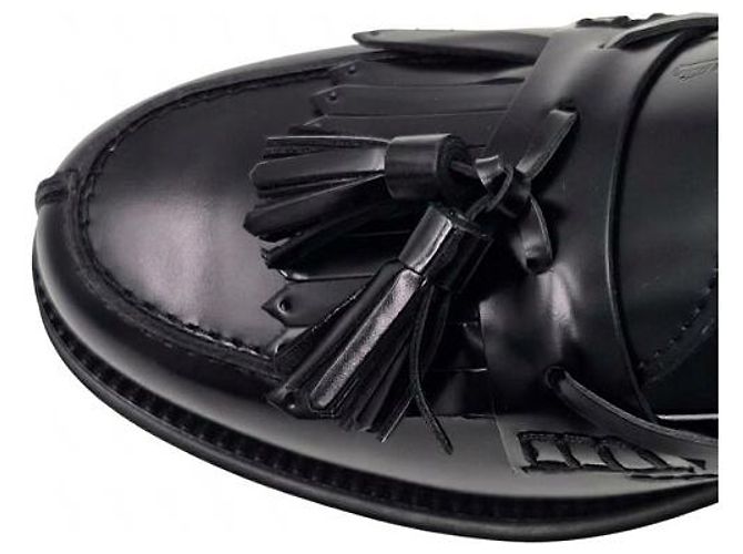 Tod's Mocassini in vernice con nappe e frange Nero - vista 16