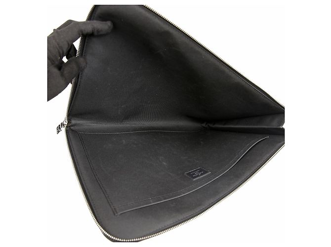 Louis Vuitton Pochette Jour GM Damier Graphite Canvas Clutch - vista 7