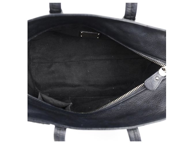 Salvatore Ferragamo Borsa a tracolla Gancini Bulb in pelle nera Argento - vista 18