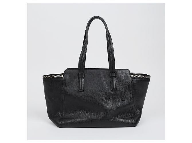 Salvatore Ferragamo Borsa a tracolla Gancini Bulb in pelle nera Argento - vista 5