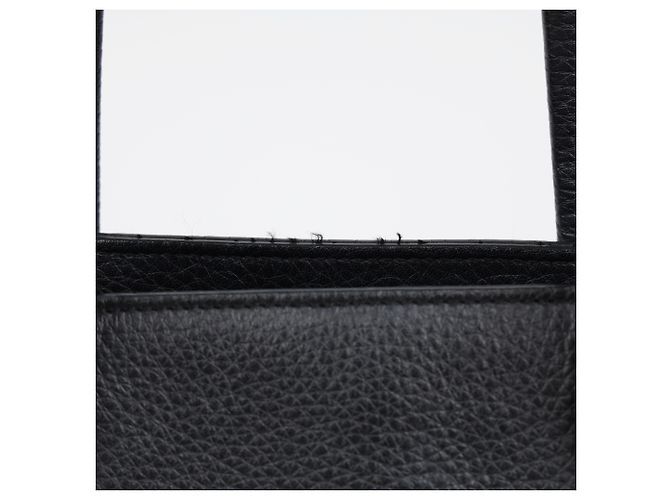Salvatore Ferragamo Borsa a tracolla Gancini Bulb in pelle nera Argento - vista 6