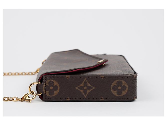 Pochette Félicie Louis Vuitton Pochette Felicie Monogram Canvas Chain Shoulder Bag - vista 4