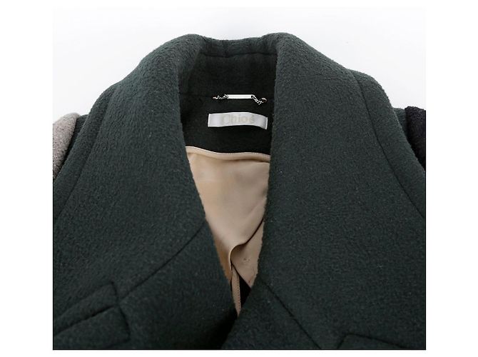 Chloé Multi-Color Wool Coat Size - view 4
