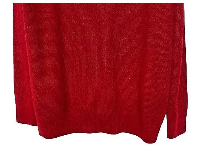 Loro Piana Roter Rundstrick aus Kaschmir - Ansicht 8