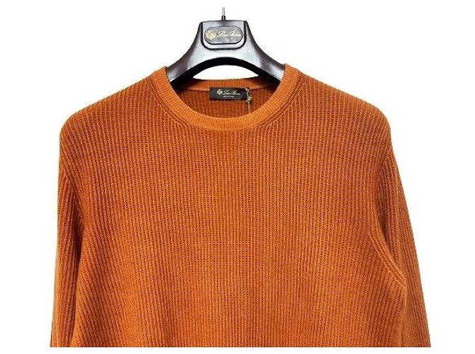 Pull en maille cachemire marron Loro Piana - vue 5