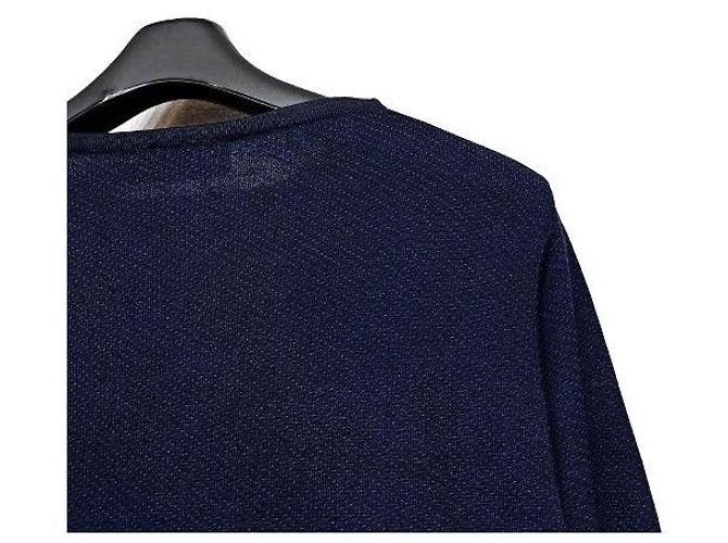 Pull en maille bleu marine Kiton - vue 8