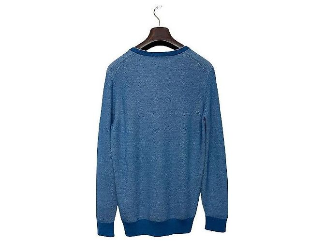Loro Piana Woll-Kaschmir-Strick in Blau - Ansicht 2