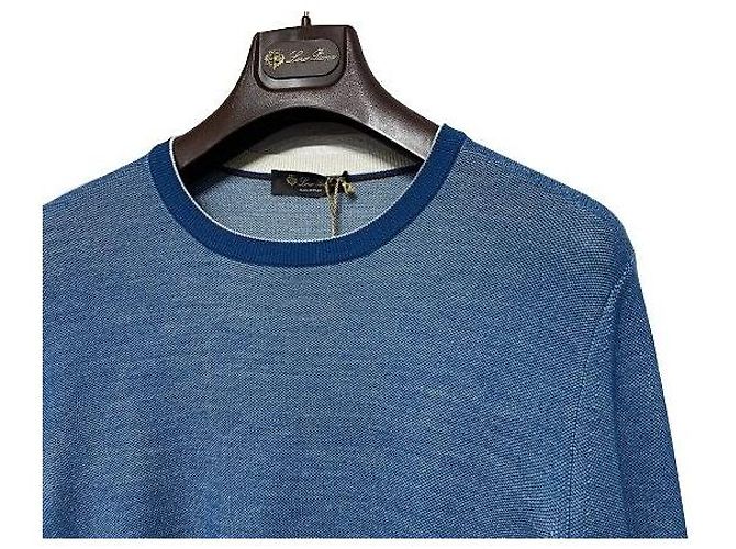 Loro Piana Woll-Kaschmir-Strick in Blau - Ansicht 4