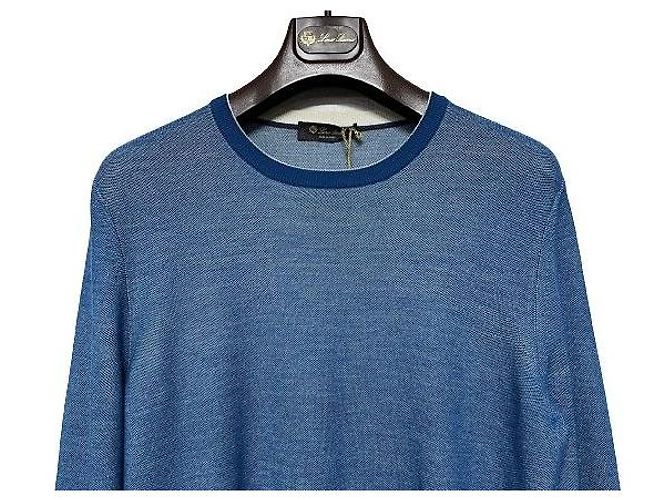 Loro Piana Woll-Kaschmir-Strick in Blau - Ansicht 5