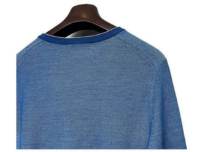 Loro Piana Woll-Kaschmir-Strick in Blau - Ansicht 7