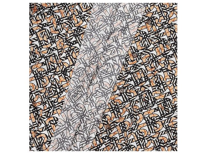 Burberry Camicia Oversized con Stampa Monogram - vista 10